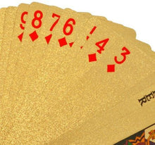 Load image into Gallery viewer, 24K GOLD-PLATED PLAYING CARDS WITH CASE